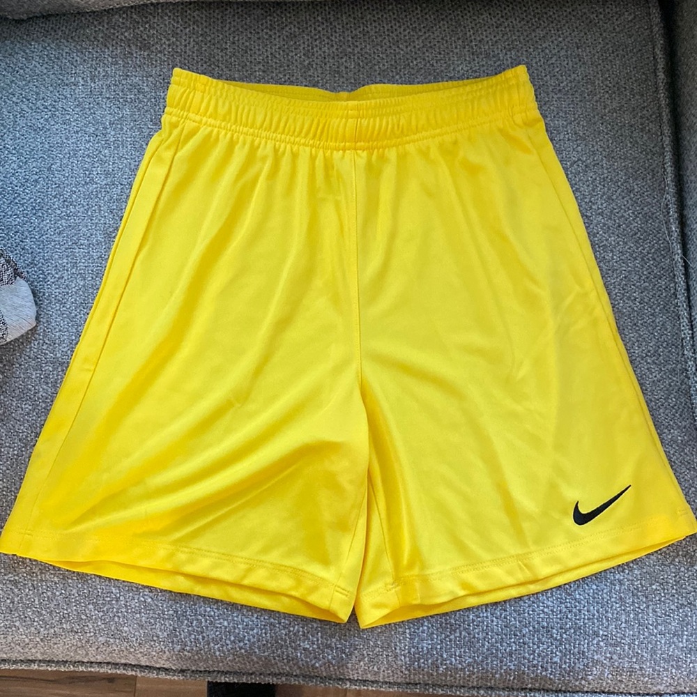 Nike yellow shorts